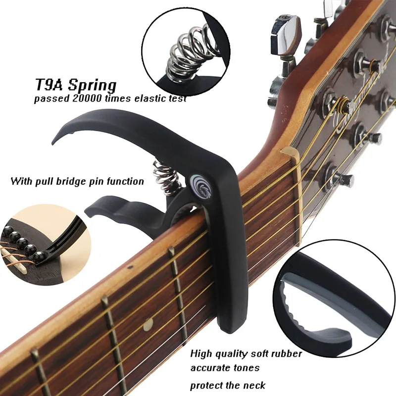 1pcs gitarre capo für 6 string akustische klassische bass elektrische gitarre ukulele schnell ändern tuning clamp gitarre zubehör free