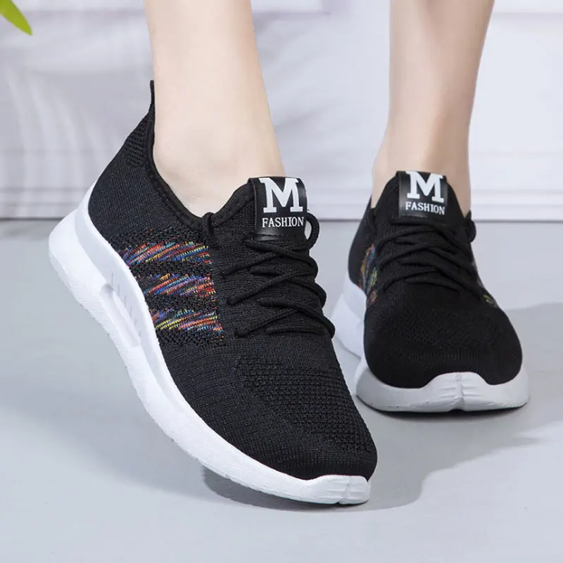 Модные женские кроссовки Модель 2020 года Женские на плоской подошве Обувь для
