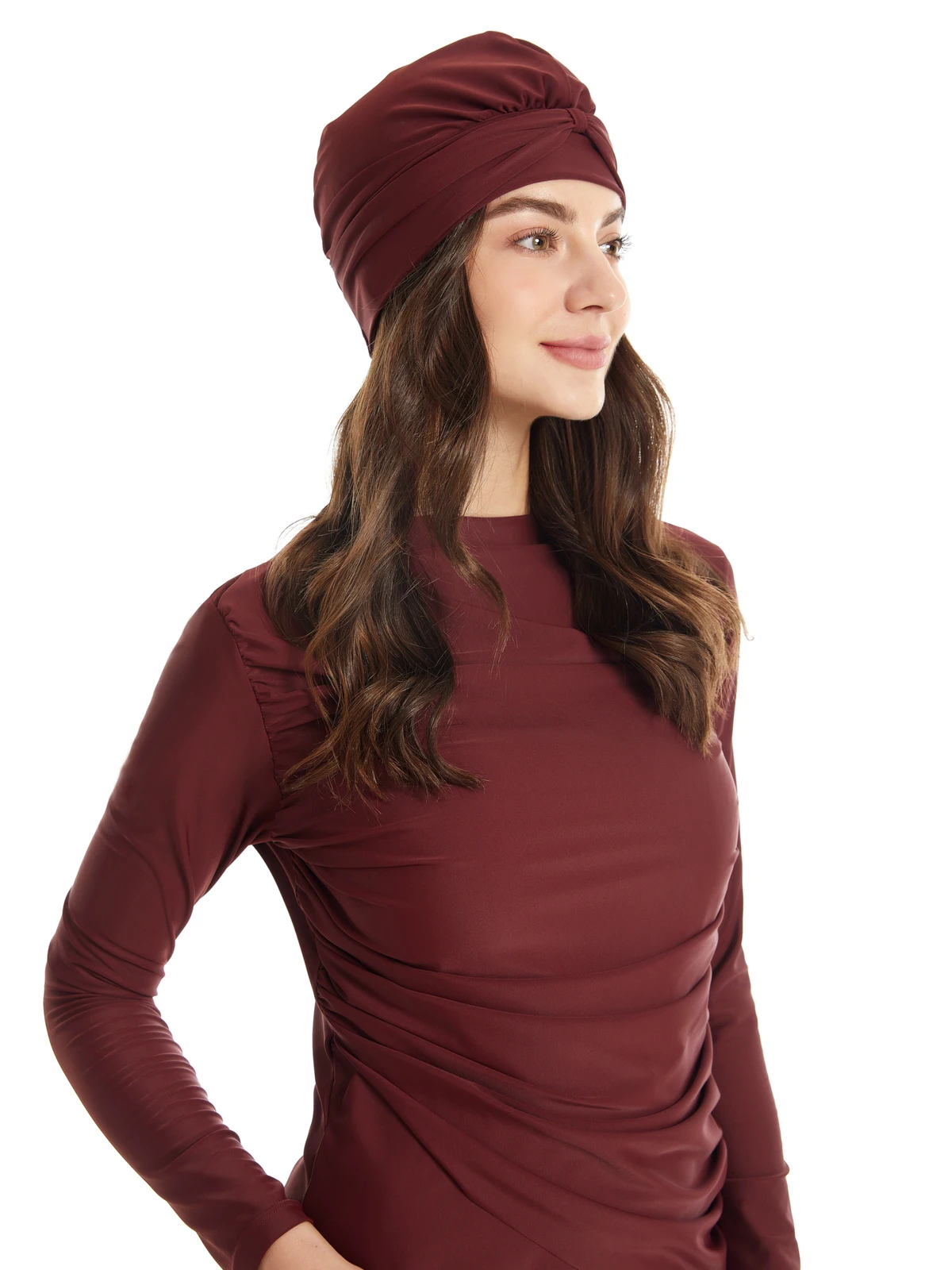 Полностью черные скромные мусульманские купальники купальник в стиле