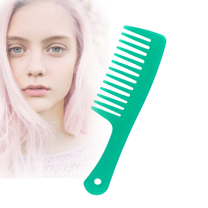 

Прозрачная пластиковая расческа с отверстием для подвешивания ручка для укладки вьющихся волос щетка для укладки широкая зубная расческа ...