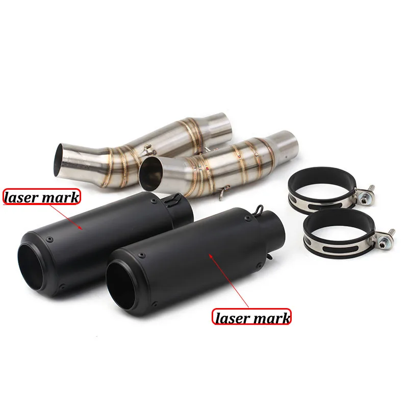 

Для ниндзя 1000 Z1000 Z1000SX 2010-2020 выхлопная труба для мотокросса, выхлопная труба средней посадки, 51 мм глушитель из углеродного волокна