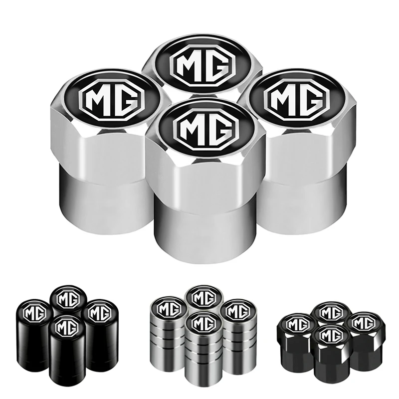 

Car styling 4pcs Metal Wheel Tire Valve Caps Stem case For MG ZS GS 5 Gundam 350 Parts TF GT 6 Auto Accessories