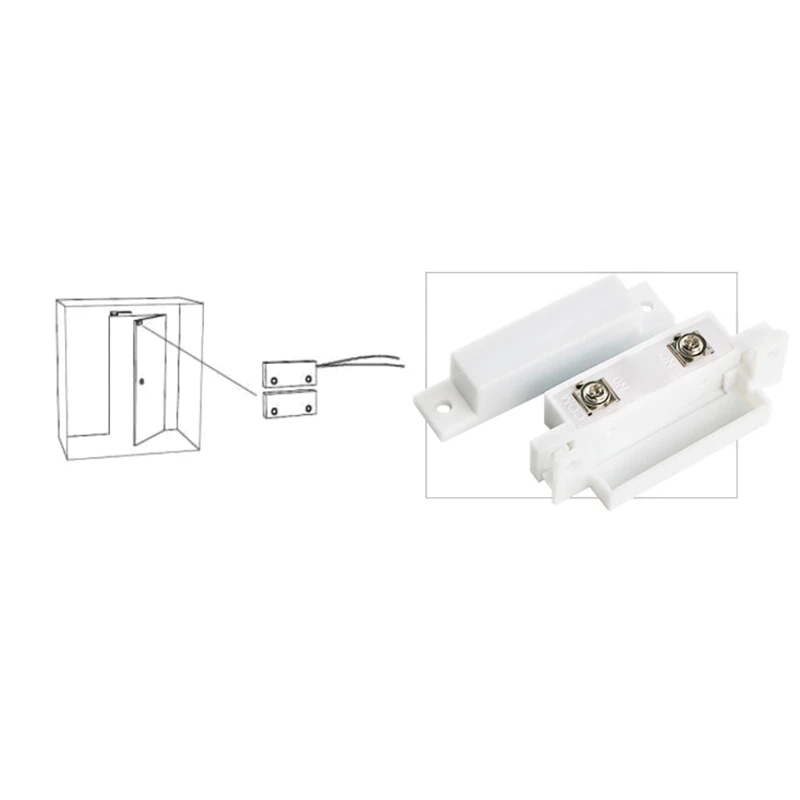 

Wired Door Window Open Detector Door Sensor 5 Pieces Include Stable than Wireless For Home Burglar System For GSM Alarm System