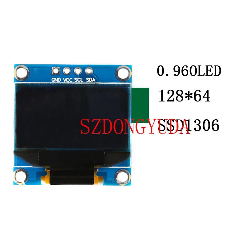 5 шт./партия модуль ЖК дисплея OLED 0 96 дюйма порт I2C SSD1306 контроллер 12864 дисплей с
