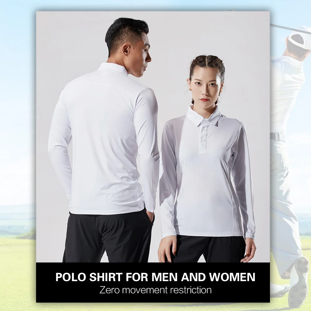 Golf shirts men shirt women clothing long sleeve golf wear female breathable ladies sport fitness Tights | Спорт и развлечения