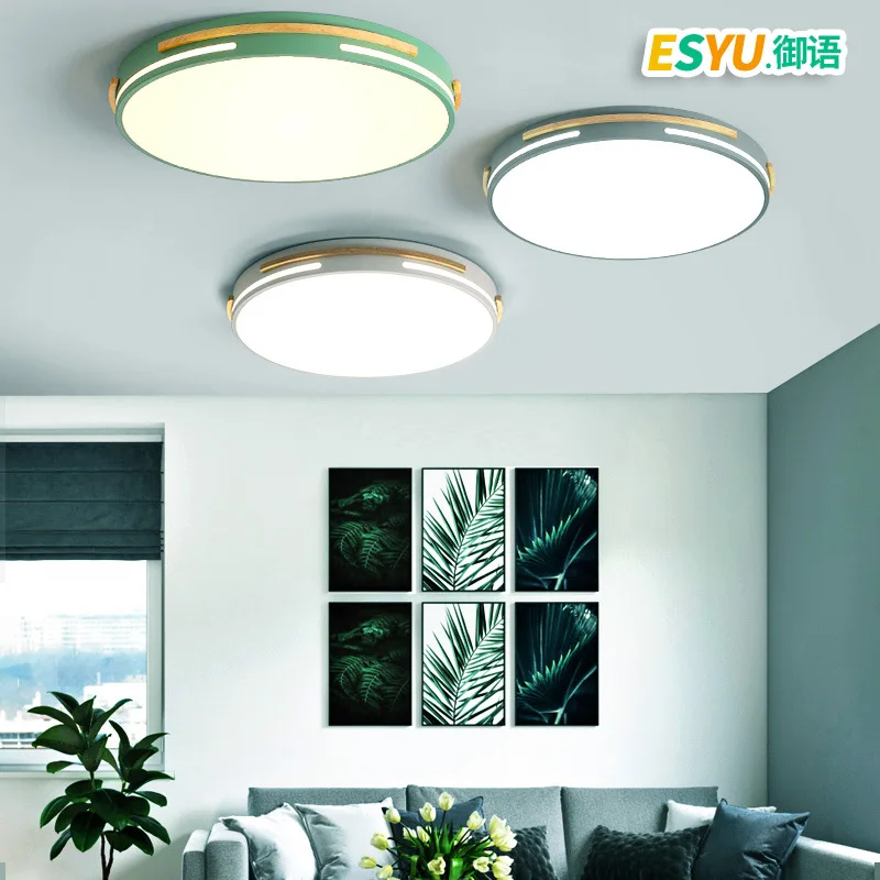 

nordic led panel lights led ceiling light Living Room Ceiling Lamp Fixtures AC85-265V home decoration E27 led ceiling lamps