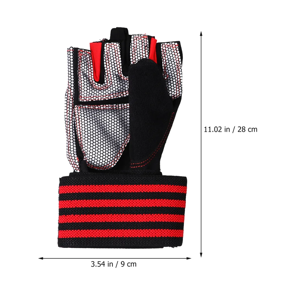 

1 Pair of Outdoor Strength Training Half Finger Wrist Bracers Palm Protective Sports Equipment Elastic Hands Prote