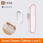Новый смарт-замок Xiaomi YEELOCK для ящиков и шкафов, электронный БЕСКЛЮЧЕВОЙ Bluetooth-переключатель с приложением для разблокировки, защита от кражи, для безопасности детей