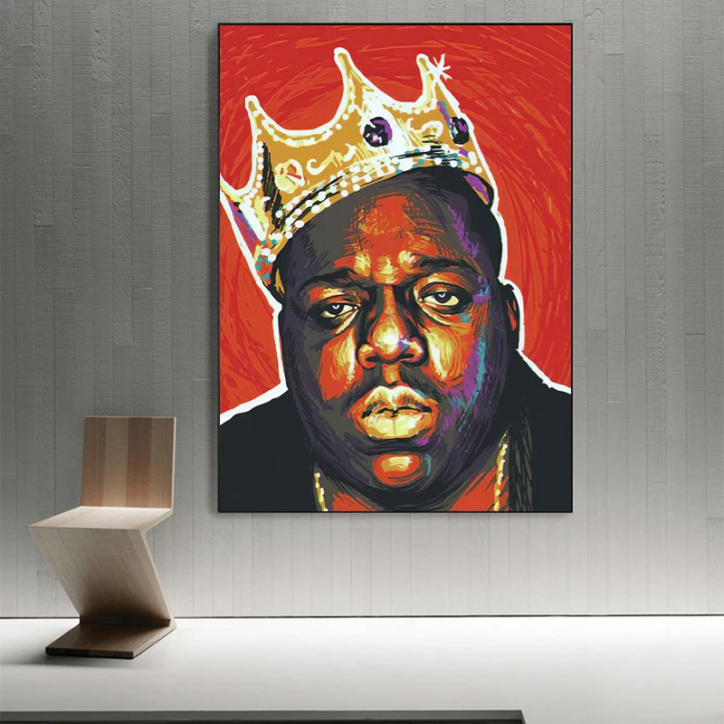 

Wall Notorious Big Canvas Art Poster and Art Print on Canvas Wall Art Portrait Picture for Living Room Home Decoration