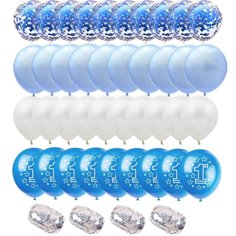 

Birthday Party Decoration Kids Balloon Bouquet 1st Birthday Blue Balloon Baby Shower Pink Balloon First Birthday Balloons