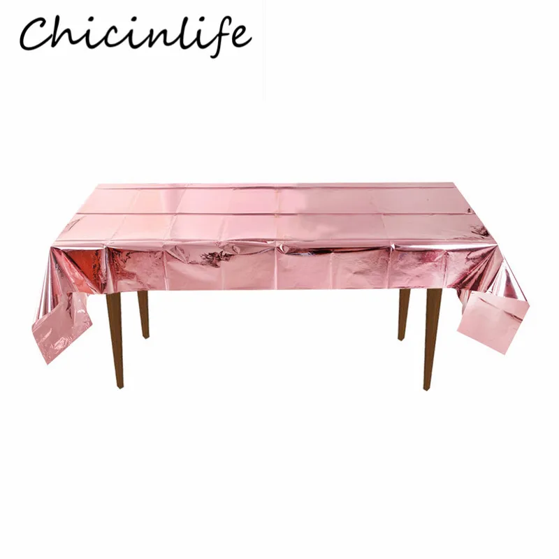 

Chicinlife 1 шт. скатерть из розового золота скатерть для вечеринки в честь Дня рождения скатерть на стол Рождество Свадьба Baby Shower Дети Взрослые Т...