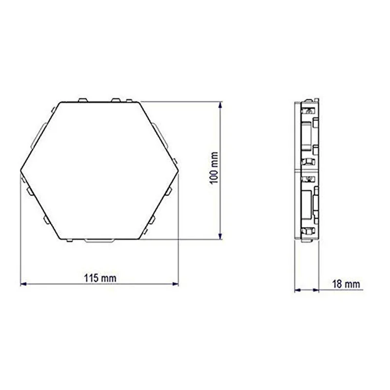 Умная настенная Квантовая лампа led модульный сенсорный светильник ing