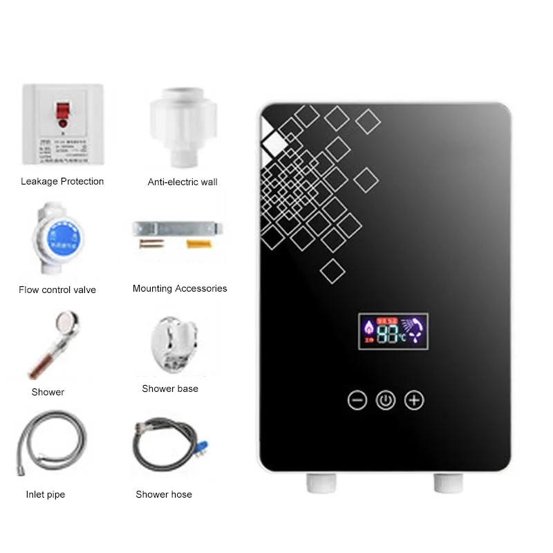 Мгновенный Электрический водонагреватель для дома маленький трехскоростной