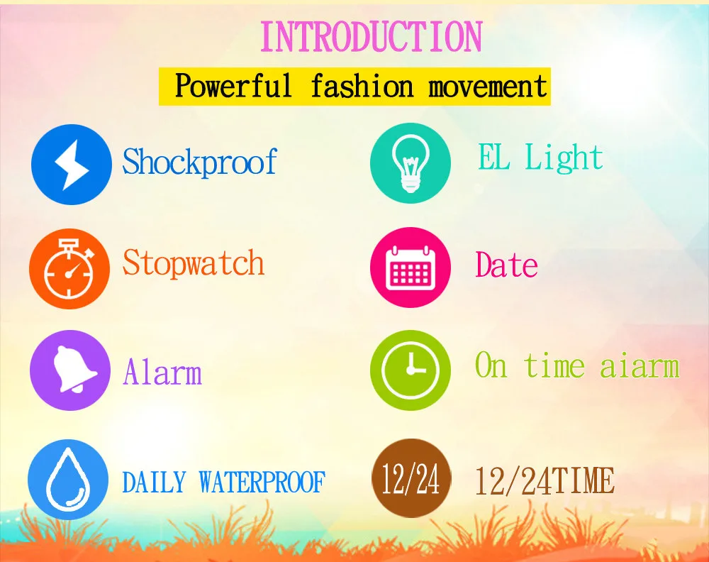 Часы наручные SYNOKE детские водонепроницаемые до 50 м со светодиодной индикацией |