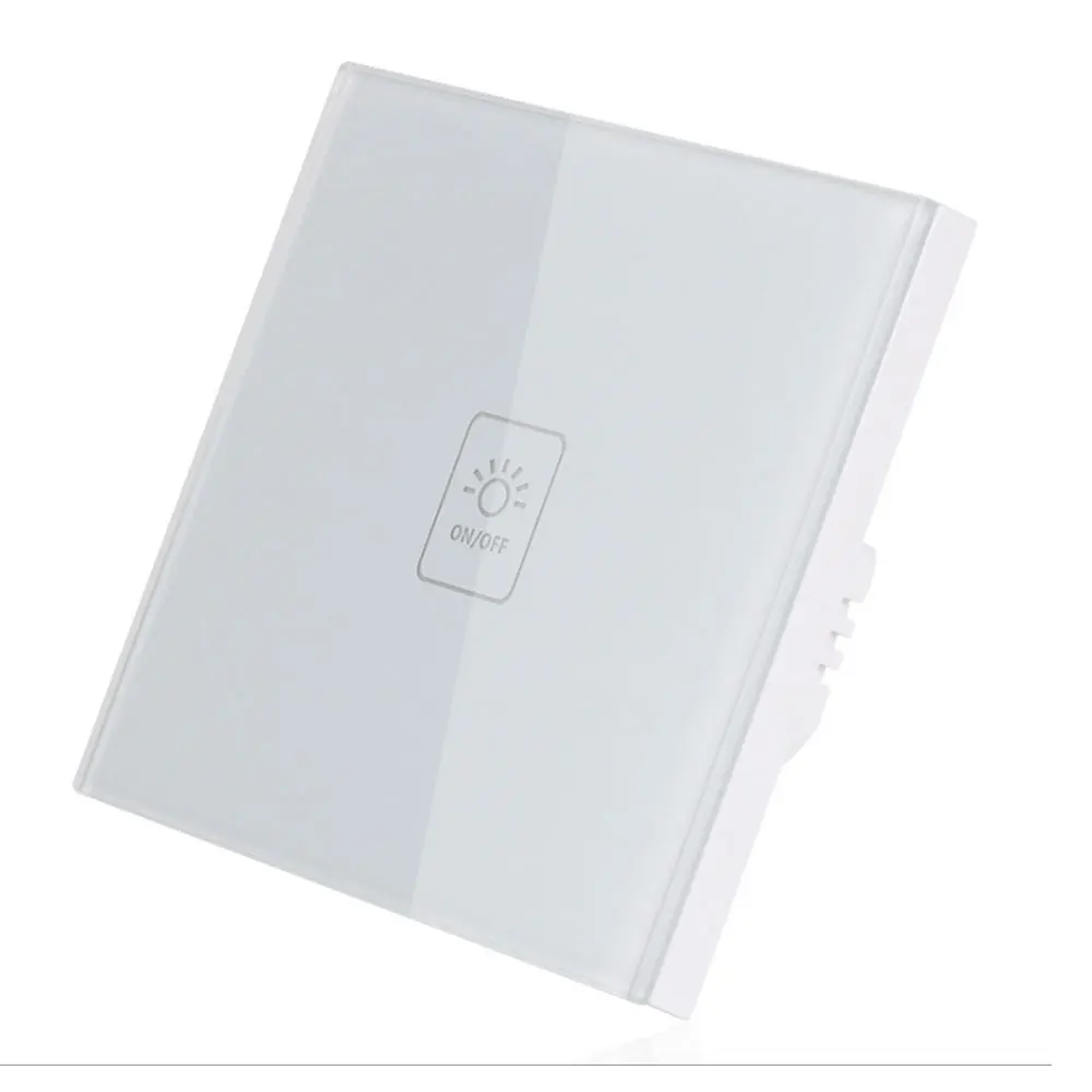 86MM White WiFi умный настенный сенсорный светильник-переключатель EU/US версия 1 2 3 панель беспроводной пульт дистанционного управления со смартфона с Alexa, 433 МГц RF - Цвет: 86MM White