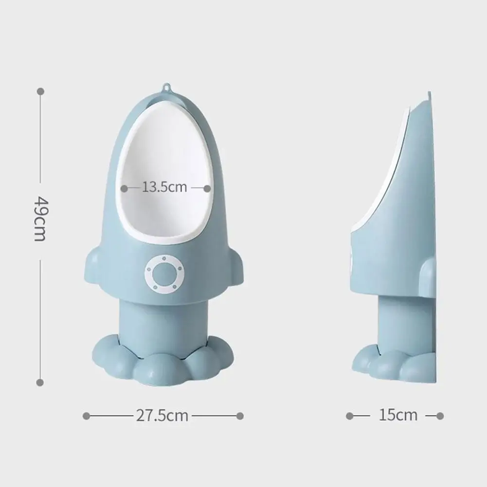 

Baby Boy Urinal Rocket Shape Children's Pot Vertical Training Potty Portable Urinal Baby Pee Toilet Wall-Mounted Adjustable F2R0
