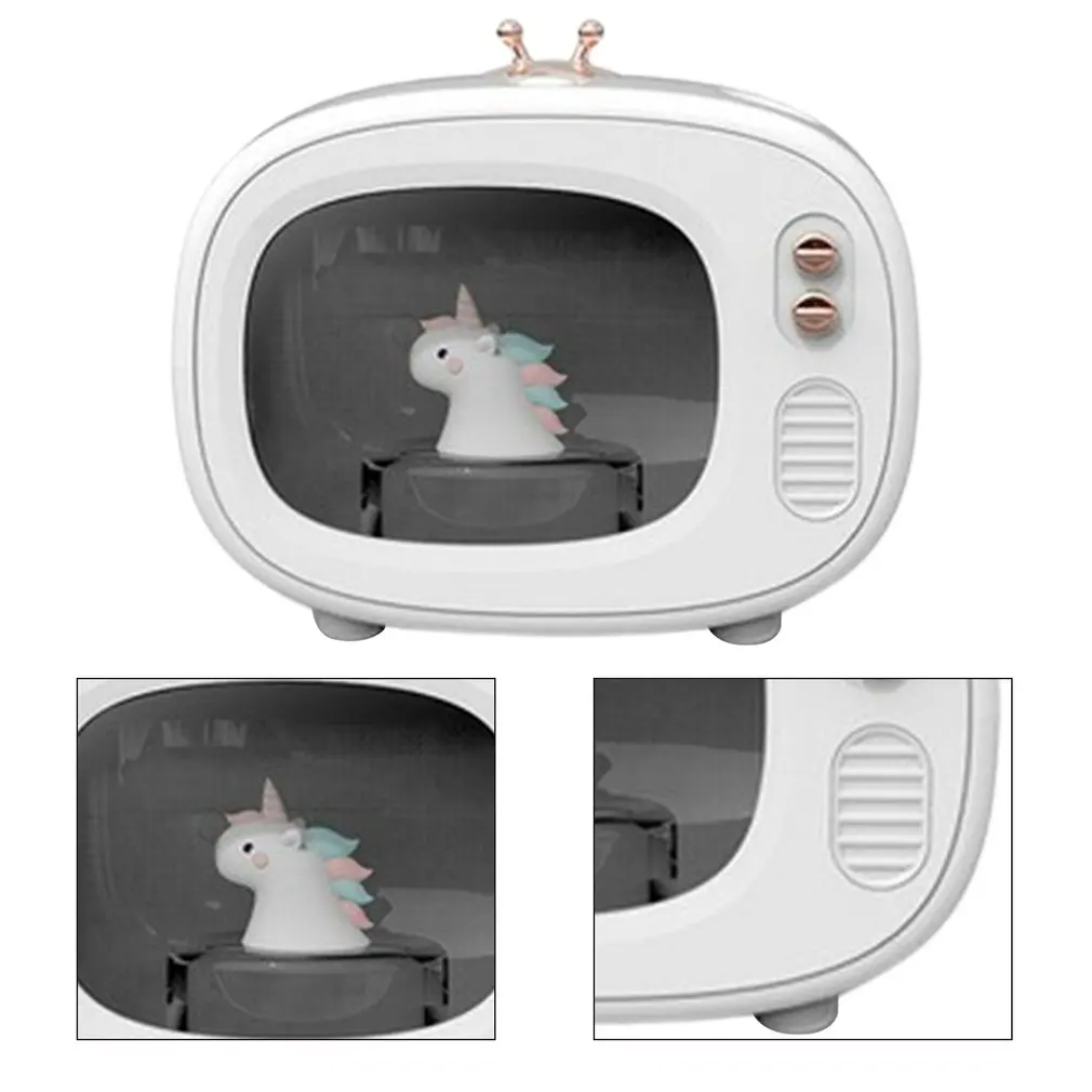 

Portable 400ml Humidifier Wireless Adroable TV Humidifier Aroma Diffuser USB Ultrasonic Air Humidificador with Atmosphere Lamp