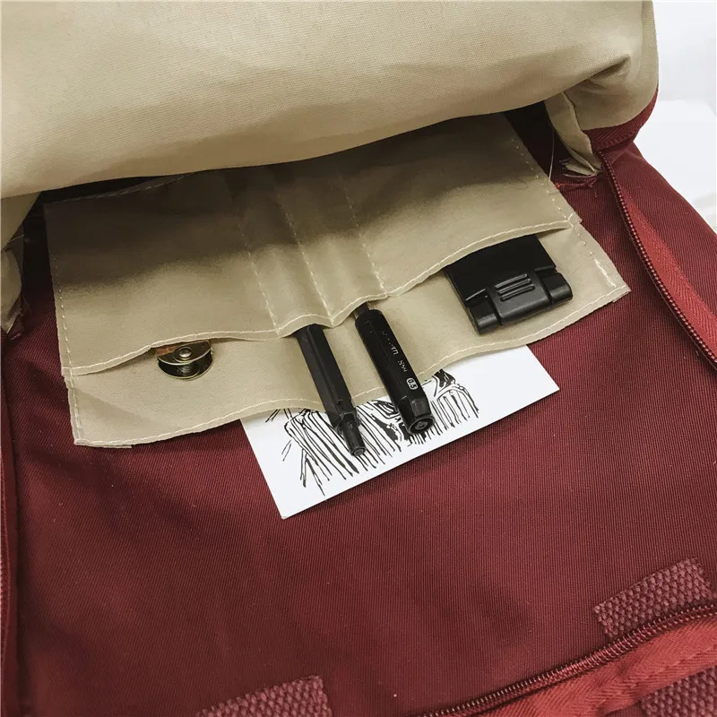 2019 женский рюкзак Ретро стиль мультипликационный принт нейлон