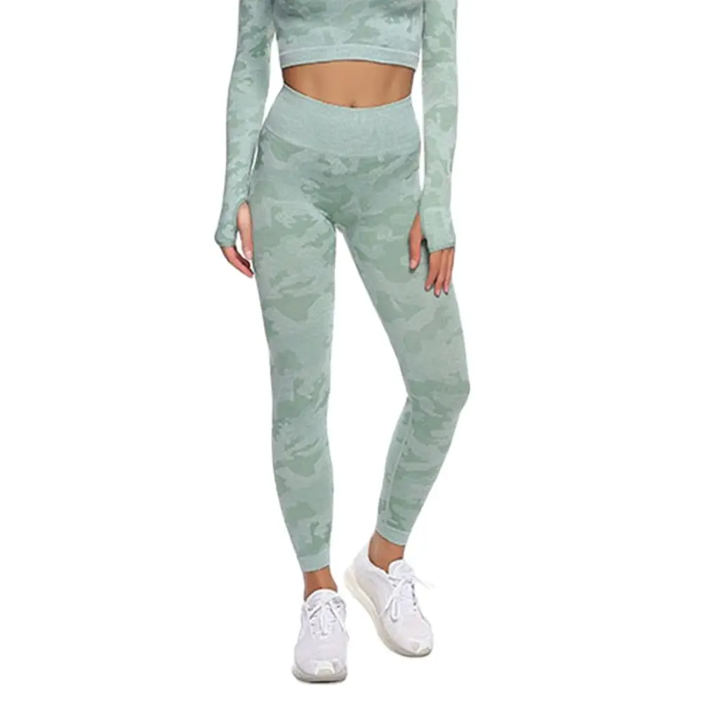 

Camouflage Women Yoga High Waist Energy Workout Leggings Seamless Yoga Pants Push Up Legging Fitness Gym Sport Running