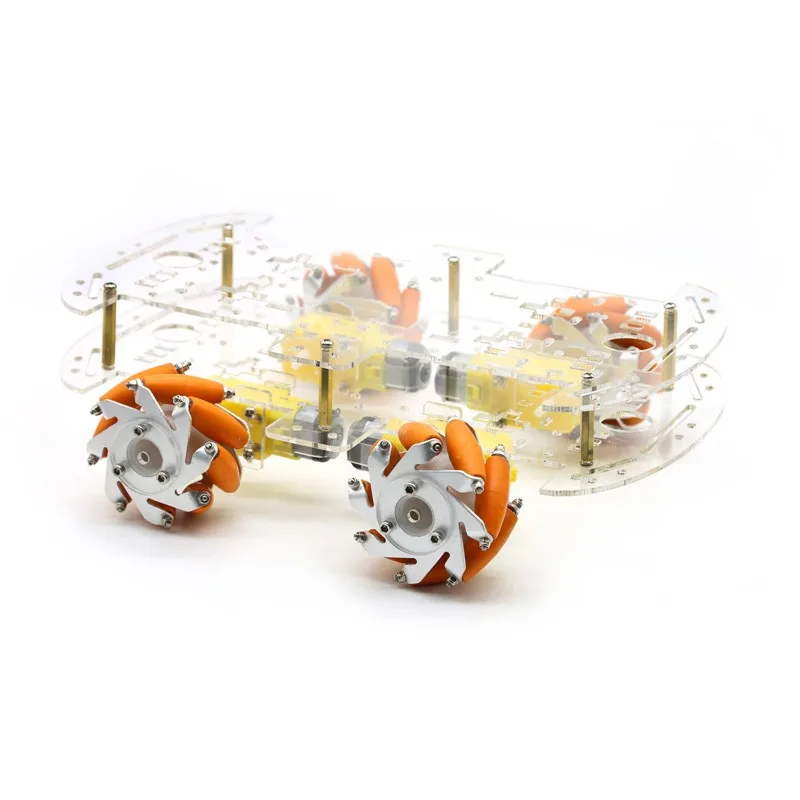 KX-4W DIY DC 4WD умный робот шасси автомобиля Комплект образования платформы с мотором