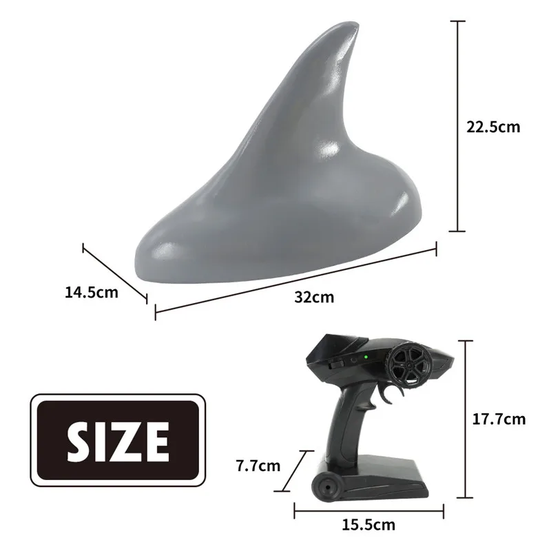 

New Flytec V302 2.4G 4CH Electric RC Boat Simulation Shark Animal RTR Model Swimming Toys RC Model RC Kids Toys for Children