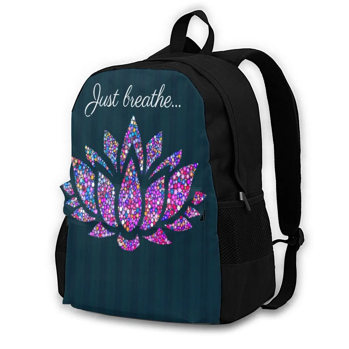 

Yoga Backpacks Funny Polyester Outdoor Backpack Woman Pattern Bags