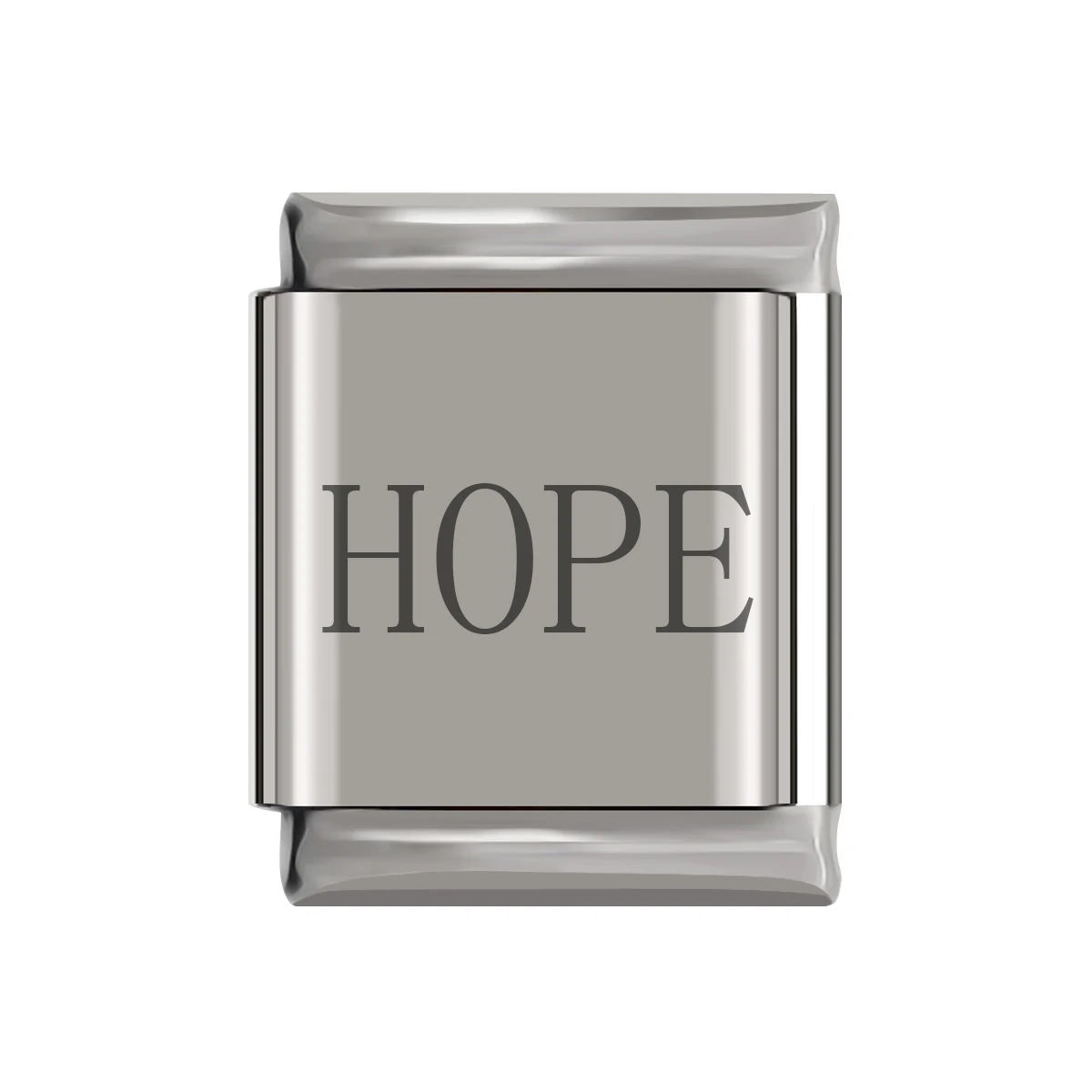 HOPE Hapiship,, Маргаритка, любовь, Вера, надежда мечта, счастье, буква, шарм, подходит для 13 мм, браслет, нержавеющая сталь, изготовление ювелирных изделий, DJ038 - Окраска металла: HOPE