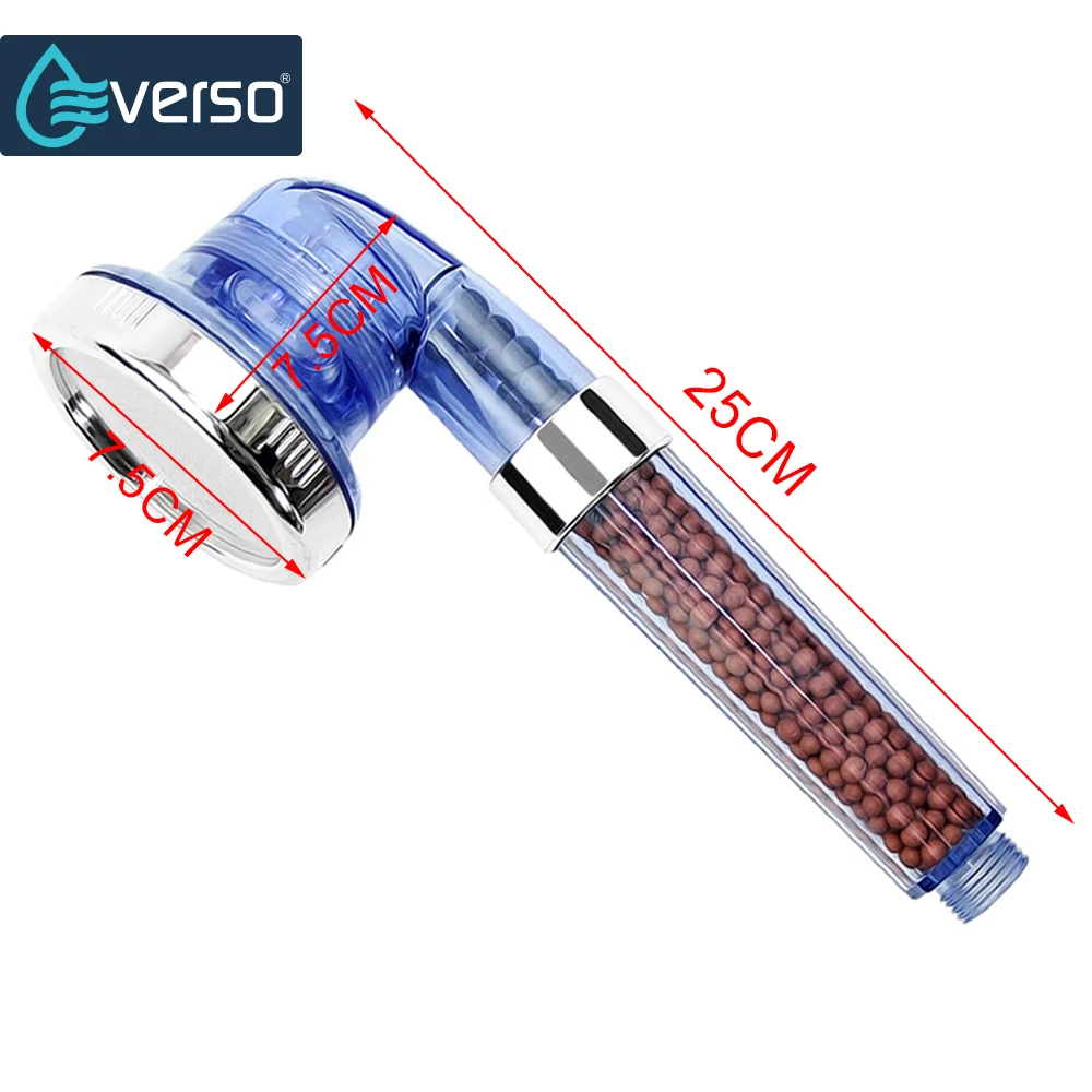 EVERSO 3 файла Ручной душ ручная душевая головка водосберегающая водопада|handheld shower