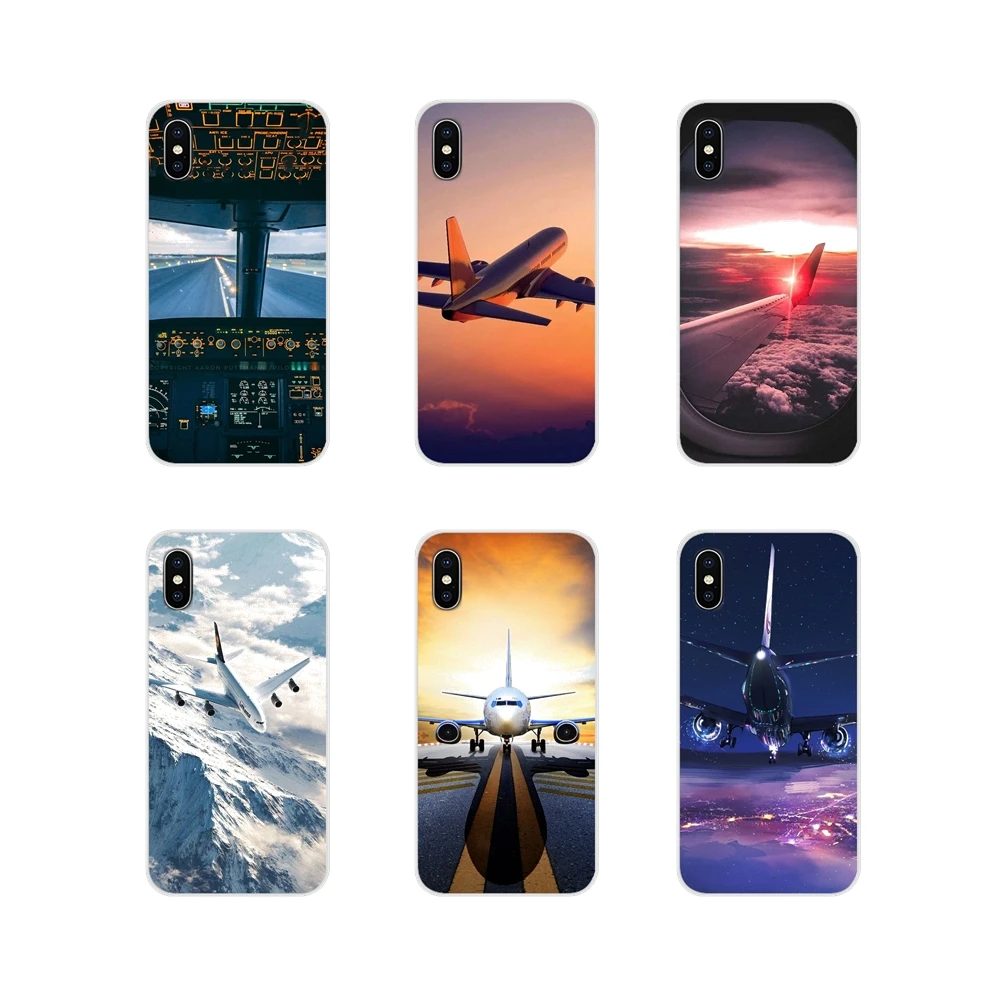 ТПУ кожаный чехол самолет аэроплан для huawei G7 G8 P7 P8 P9 P10 P20 P30 Lite Mini Pro P Smart Plus 2017 2018