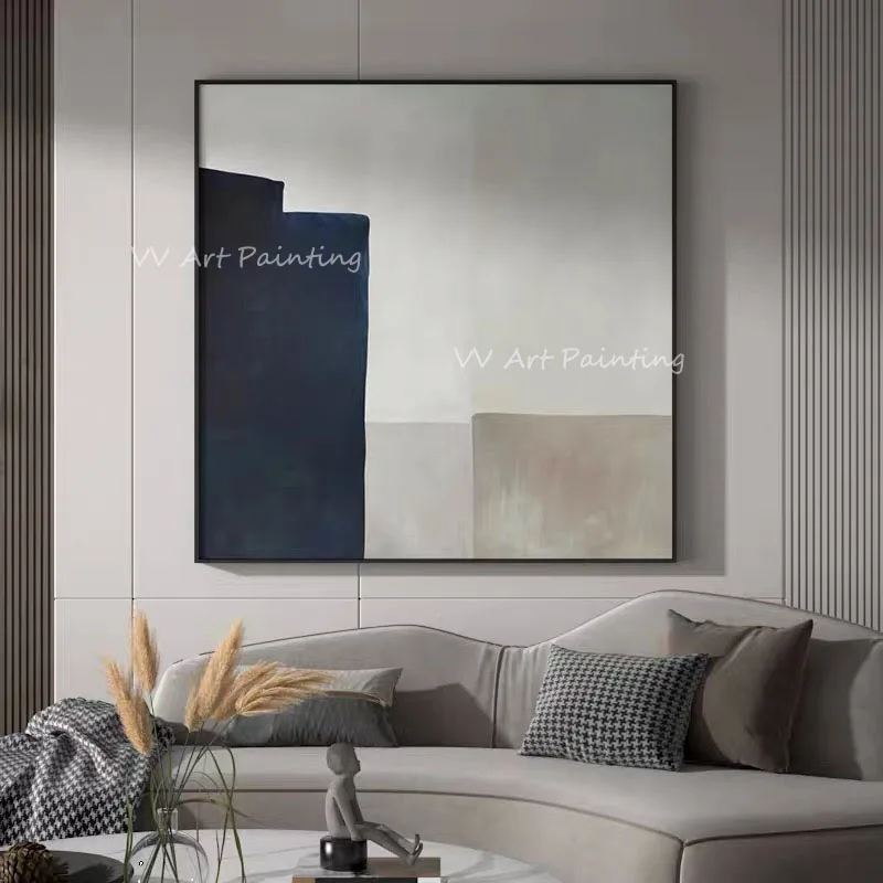 

100% Handmade simple grey and black canvas landscape Oil Paintings on Canvas Abstract Thick New Painting Best Wall Picture