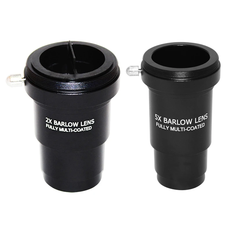 1 25 дюймов 2X металлические линзы Барлоу и камеры т адаптер 5X полностью