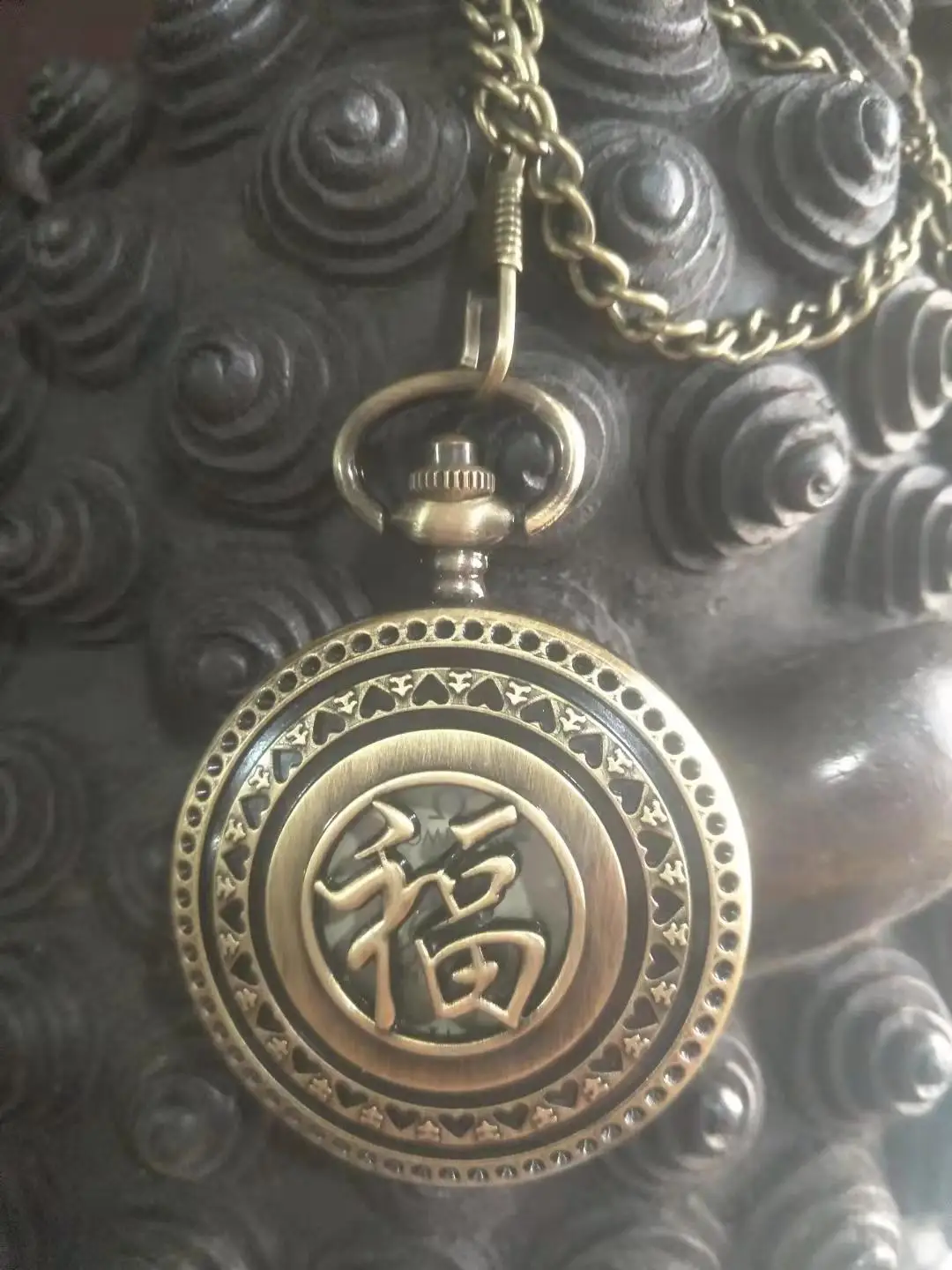 

Редкие часы из Королевского латунного стекла старой династии Цин Механические карманные часы, фу, могут работать, с отметкой, бесплатная до...
