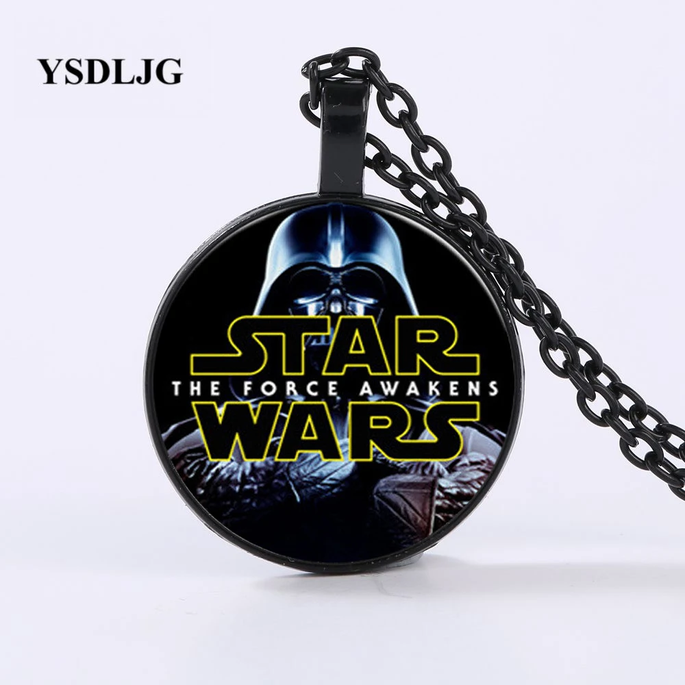 Fashion Star Wars Series Necklace The Force Awakens Gem Glass Pendant Simple Jewelry Cute Gifts for Children | Украшения и