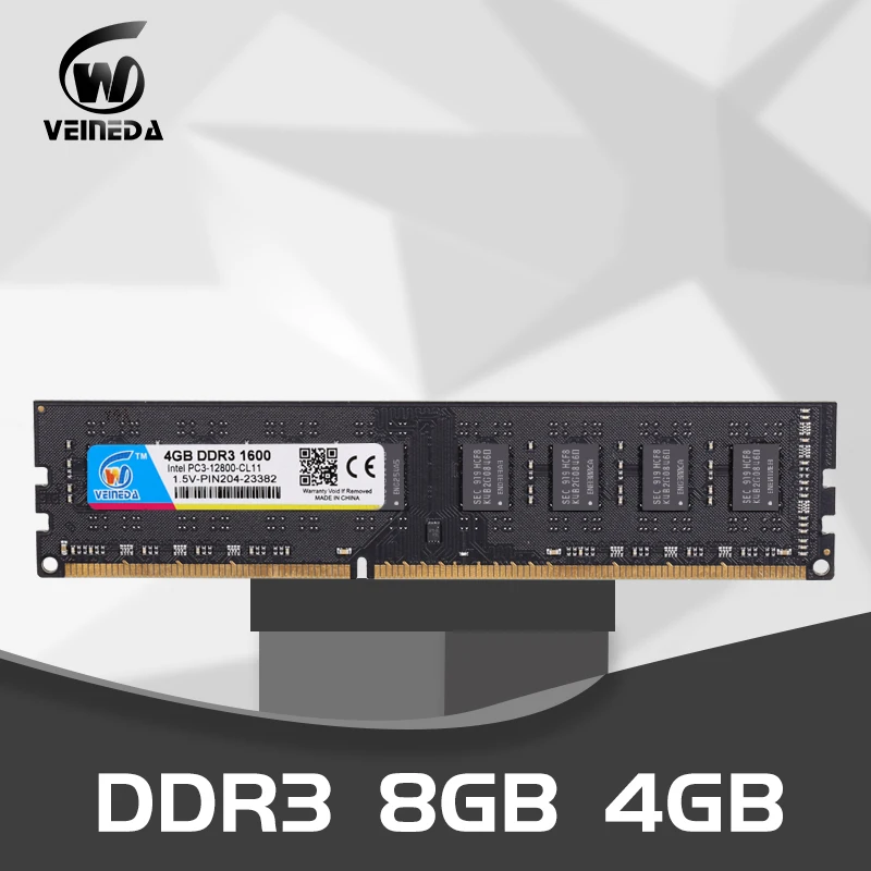 Оперативная память VEINEDA memoria ddr3 4 ГБ 8 1333 МГц для рабочего стола 240pin 1 5 в Гб новинка