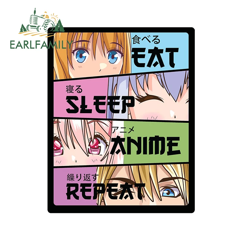 

EARLFAMILY 13 см x 10,1 см для аниме автомобильные наклейки, наклейка для кемпера, граффити, автомобильные холодильники, виниловые водонепроницаемы...
