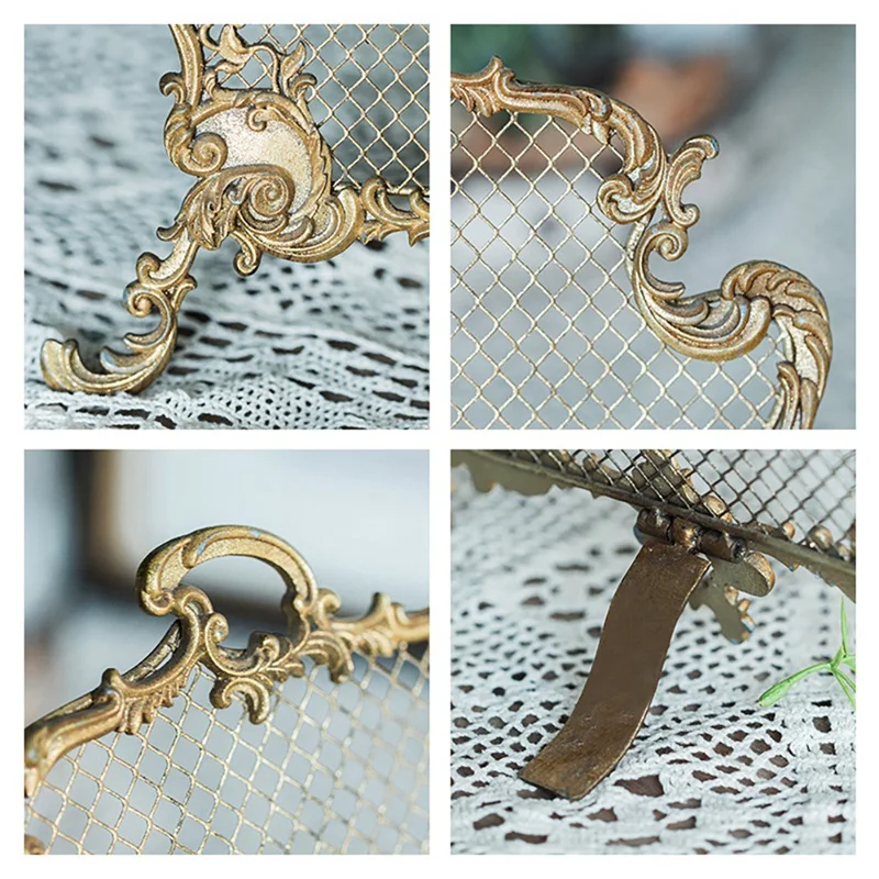 

Vintage Earring Jewelry Display Holder Rack Stand Showcase Organizer Shelf Metal Stud Earrings Storage Rack Storage