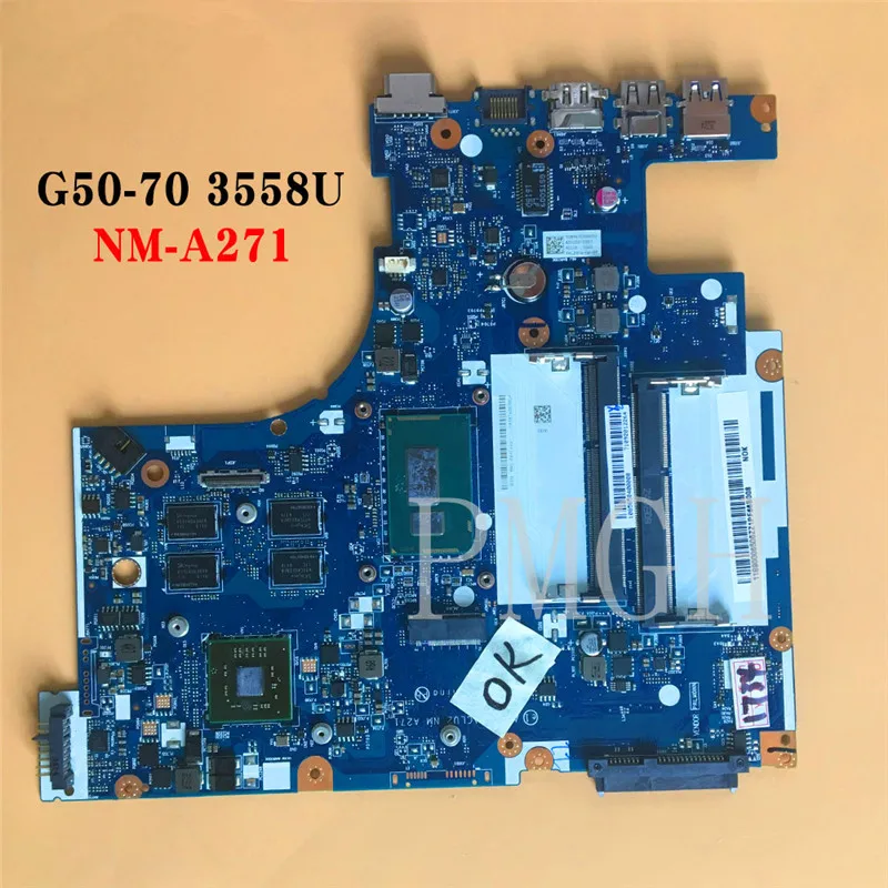 

Материнская плата для ноутбука Lenovo G50-70 3558U в хорошем состоянии