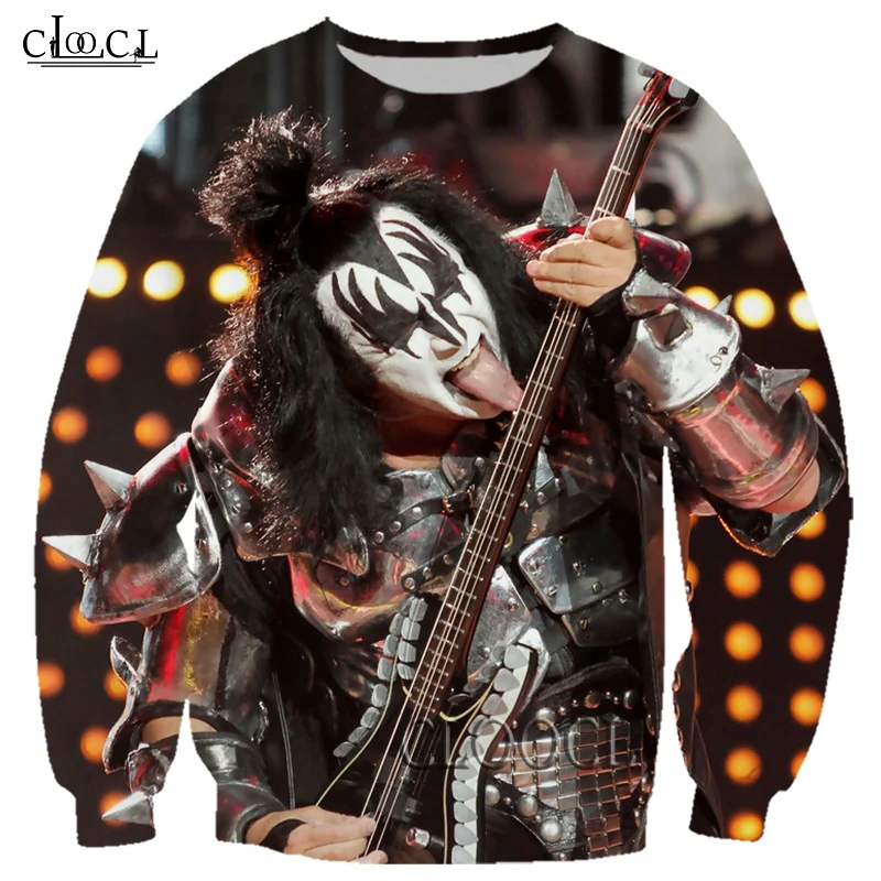 

CLOOCL Newest Metal Rock KISS Band Casual Style Sweatshirt 3D Print Popular Men Women Tracksuit Jogging Tops Drop Shipping