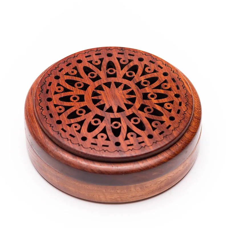 

Vietnam Rosewood Incense Burner 2 And 4 Hours Coil Censer Tea House And Home Decoration Wooden Incense Base Wood Crafts