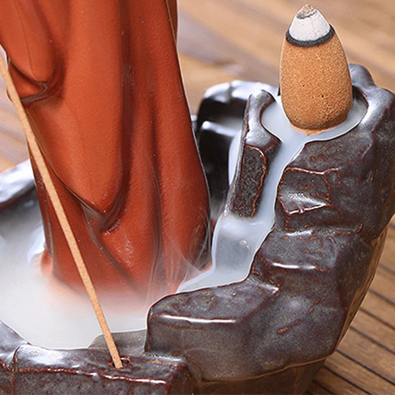 

Creatives Incense Burners Jesus Virgin Backflow Home Decoration Censer Religious Figurine For Home Ornament B1