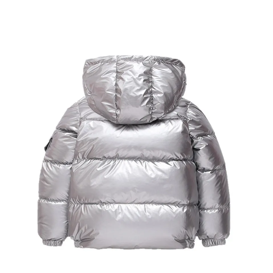 Куртки для маленьких мальчиков и девочек Сезон осень-зима теплое пуховое пальто