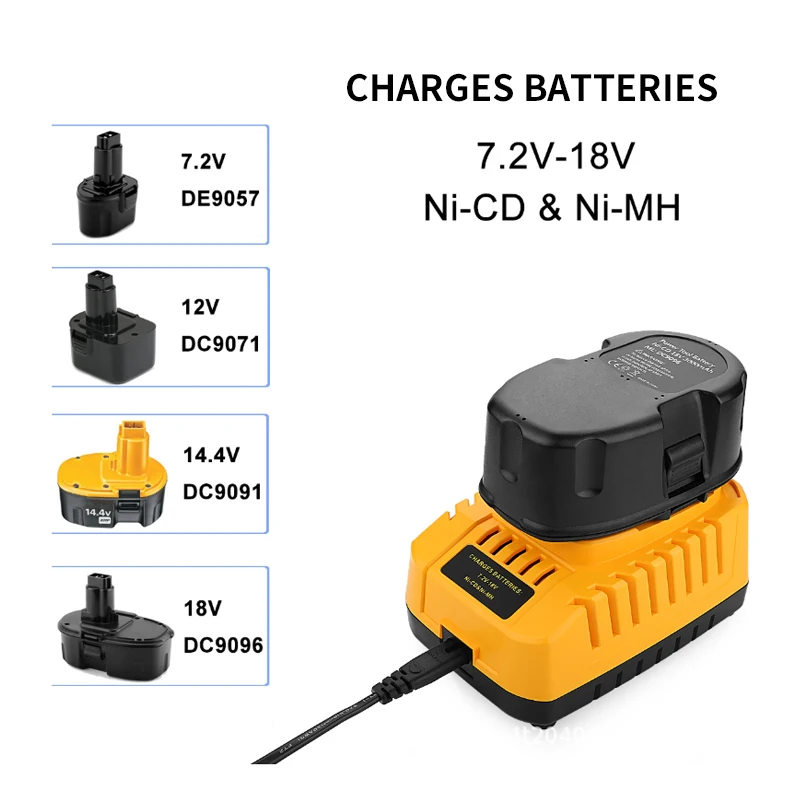 

Battery charger 7.2V-18V DC9310 DC90962A power tool battery charger