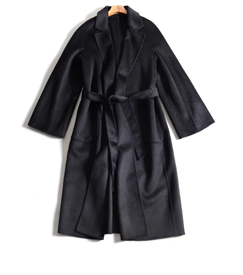 

coat Cashmere female MAX 20 qiu dong with ripples cloth coat coat labbro robe model