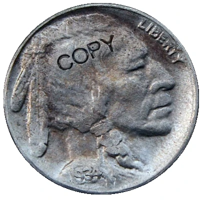 USA 1934 P,D BUFFALO NICKEL COPY COINS