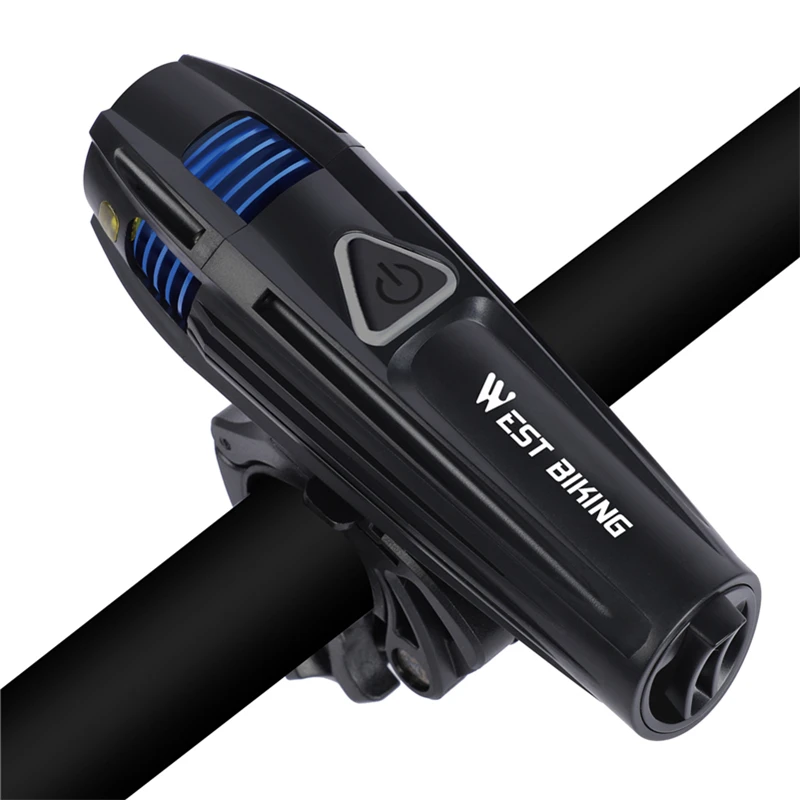 WEST BIKING USB Перезаряжаемые передняя фара для велосипеда светильник фонарь вспышка