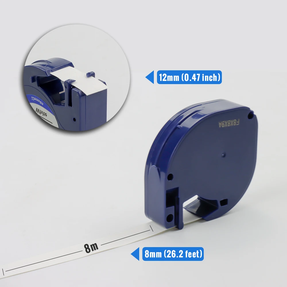 Absonic 10 шт. 91204 черный на зеленом Клейкой Ленте совместимый для Dymo LetraTag