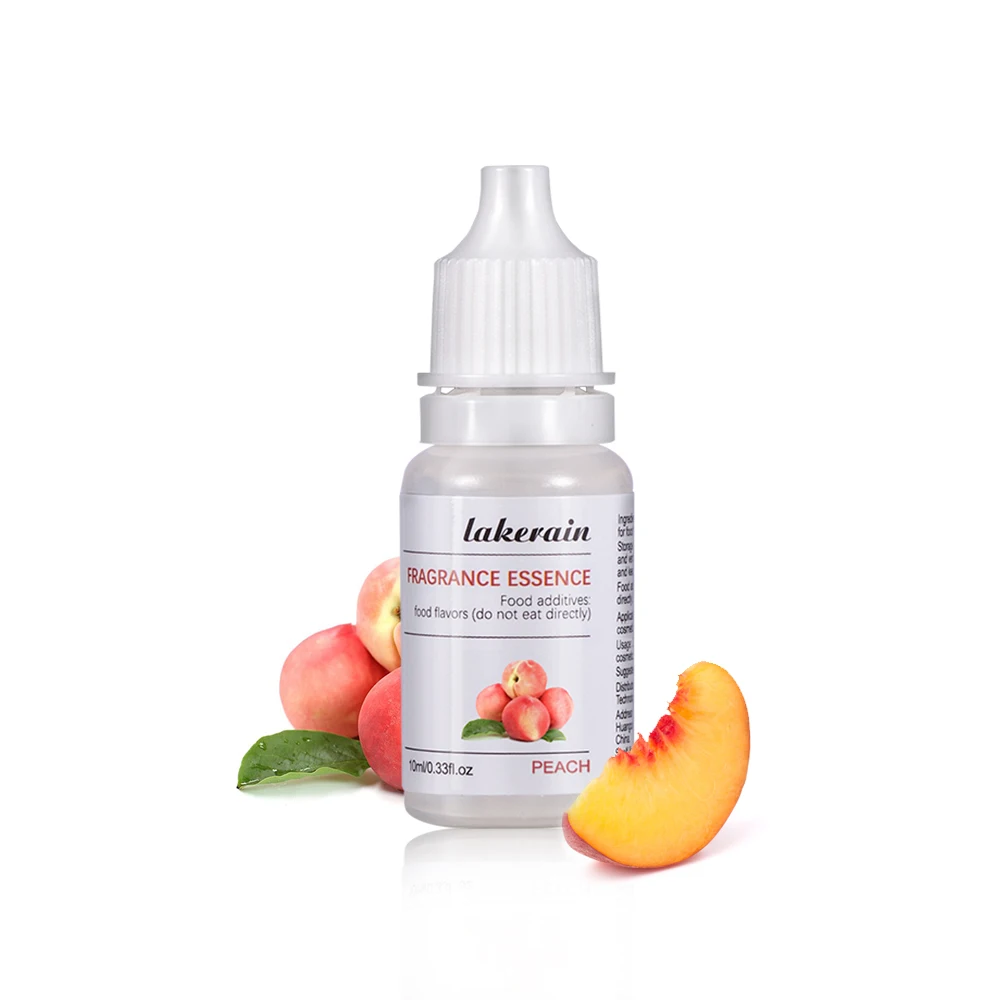 Peach Fruit Flavor Essence for Handmade Cosmetic Lip Gloss Base Lipgloss DIY Natrual Food Grade Fragrance Flavoring Essential
