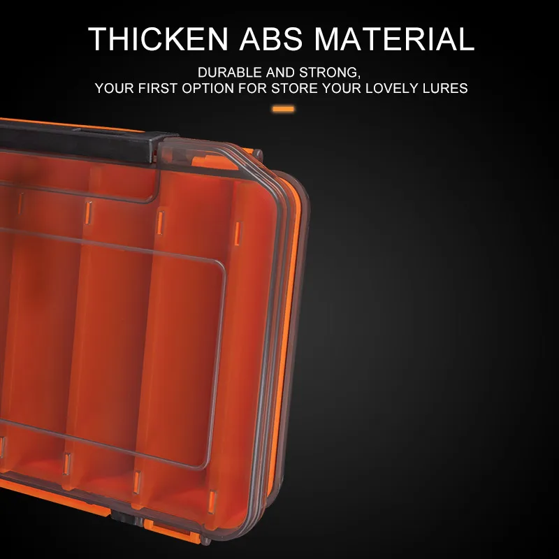 

Fishing Box 12 14 compartments Fishing Accessories lure Hook Boxes storage Double Sided High Strength Fishing Tackle Box