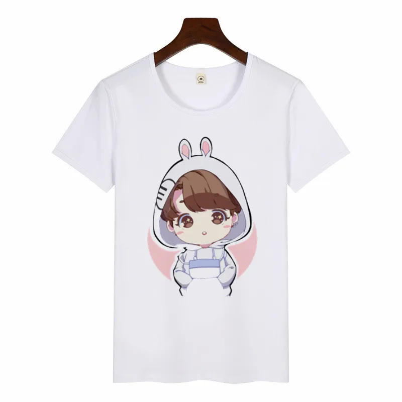 Женская футболка с графическим принтом SUGA JIMIN в Корейском стиле Харадзюку Kawaii