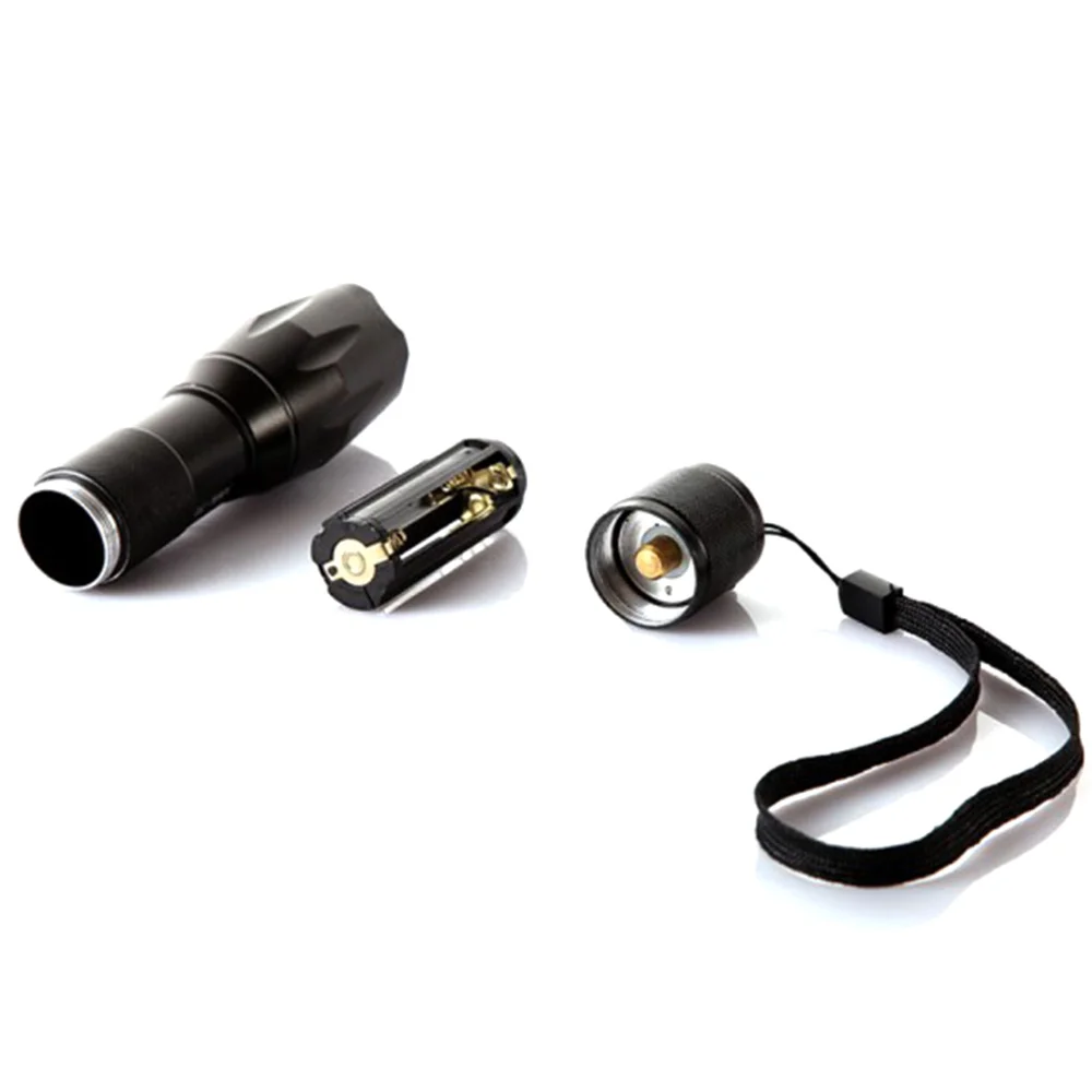 

Cree T6 Led Flashlight 10000 Lumens Lighting Zoomable Torch 5 Modes 18650 Battery Outdoor Penlight